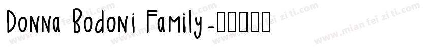 Donna Bodoni Family字体转换